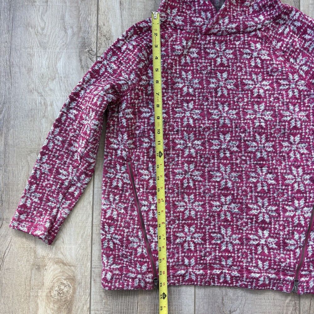 Talbots Womens Nordic Fair Isle Hooded Sweater Size XP Ski Lodge Cabin Alpine - Picture 8 of 13